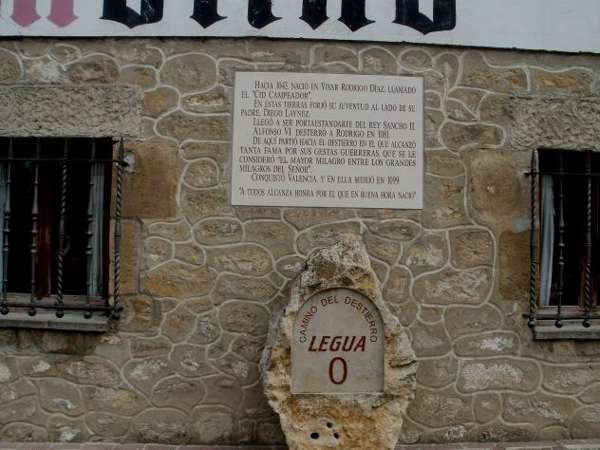 Inicio del camino en Vivar del Cid<br>Fuente: verpueblos.com