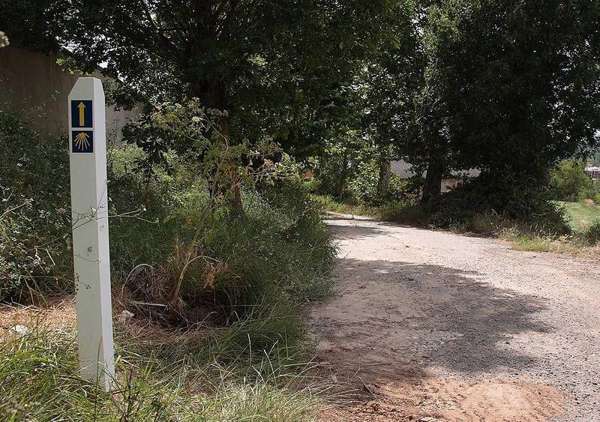 Tramo de esta esta vía que actualmente dispone de señalización del camino jacobeo. <br>Fuente: El correo de Burgos.