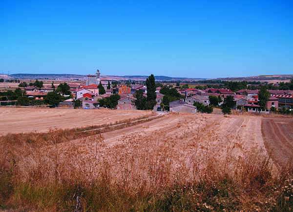 Panorámica de Sotragero, rodeado de cultivos.